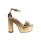 Naria Gold Platform Ankle Sandal