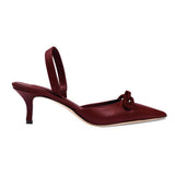Catena Burgundy Slingback Mule Pump