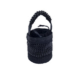 Almeria Black Large Bucket Bag