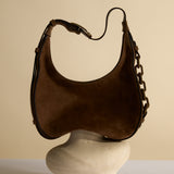 Catena Dark Beige Hobo Bag