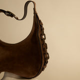 Catena Dark Beige Hobo Bag