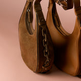 Catena Dark Beige Hobo Bag