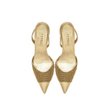 Adia Gold High-Heel Slingback Pump