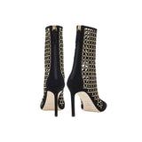 Elora Black High-Heel Ankle Boot