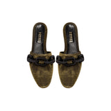 Catena Black Gold Iridescent Sliperette