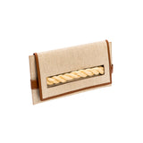 Thory Natural & Camello Envelope Clutch