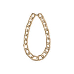 A light gold-toned chain-style necklace made of links wrapped in thread, creating a soft, textured feel that shimmers like a jewel in the light. It fastens with a metal clasp for secure closure  on a white background.