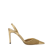 Adia Gold High-Heel Slingback Pump