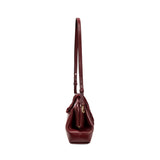 Alessa Burgundy Pouch Bag