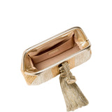 Alessa Gold Silver Pouch Bag