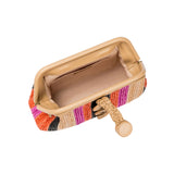 Alessa Multicolor & Beige Pouch Bag