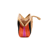 Alessa Multicolor & Beige Pouch Bag