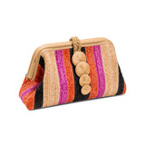 Alessa Multicolor & Beige Pouch Bag
