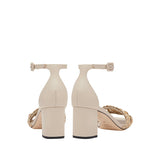 Almeria Nude Block-Heel Ankle Sandal