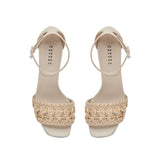 Almeria Nude Block-Heel Ankle Sandal