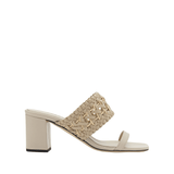 Almeria Nude Block-Heel Strap Sandal