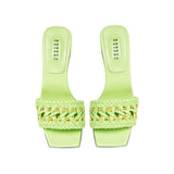 Almeria Avocado Mid-Heel Sandal