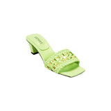 Almeria Avocado Mid-Heel Sandal