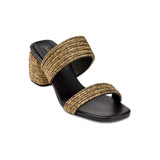 Bellina Black Two Strap Sandal