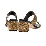 Bellina Black Two Strap Sandal