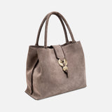 Boho Chic Medium Taupe Tote Bag