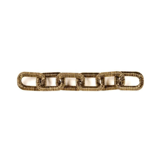 Catena Antique Gold Chain made of metallic thread, featuring a unique design, 19 cm wide, perfect for stylish accessories.