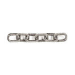 Catena Antique Silver Chain featuring an elegant design with interlinked ornate loops for timeless style.