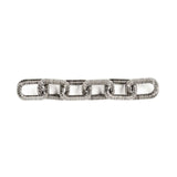 Catena Antique Silver Chain featuring an elegant design with interlinked ornate loops for timeless style.