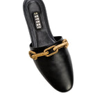 Catena Black Flat Sliperette