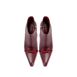 Catena Burgundy High-Heel Ankle Boot