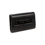 Catena Day to Night Black Bag in luxurious Italian leather with unique chain link detail and elegant rectangular silhouette.