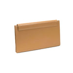 Catena Latte Envelope Clutch: handcrafted Italian leather in chic rectangular shape, perfect for an elegant night out.