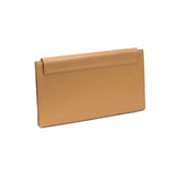 Catena Latte Envelope Clutch: handcrafted Italian leather in chic rectangular shape, perfect for an elegant night out.
