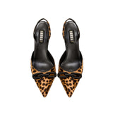 Catena Leopard Mid-Heel Slingback Pump
