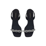 Catena Notte Black & Glam High-Heel Slingback Sandal