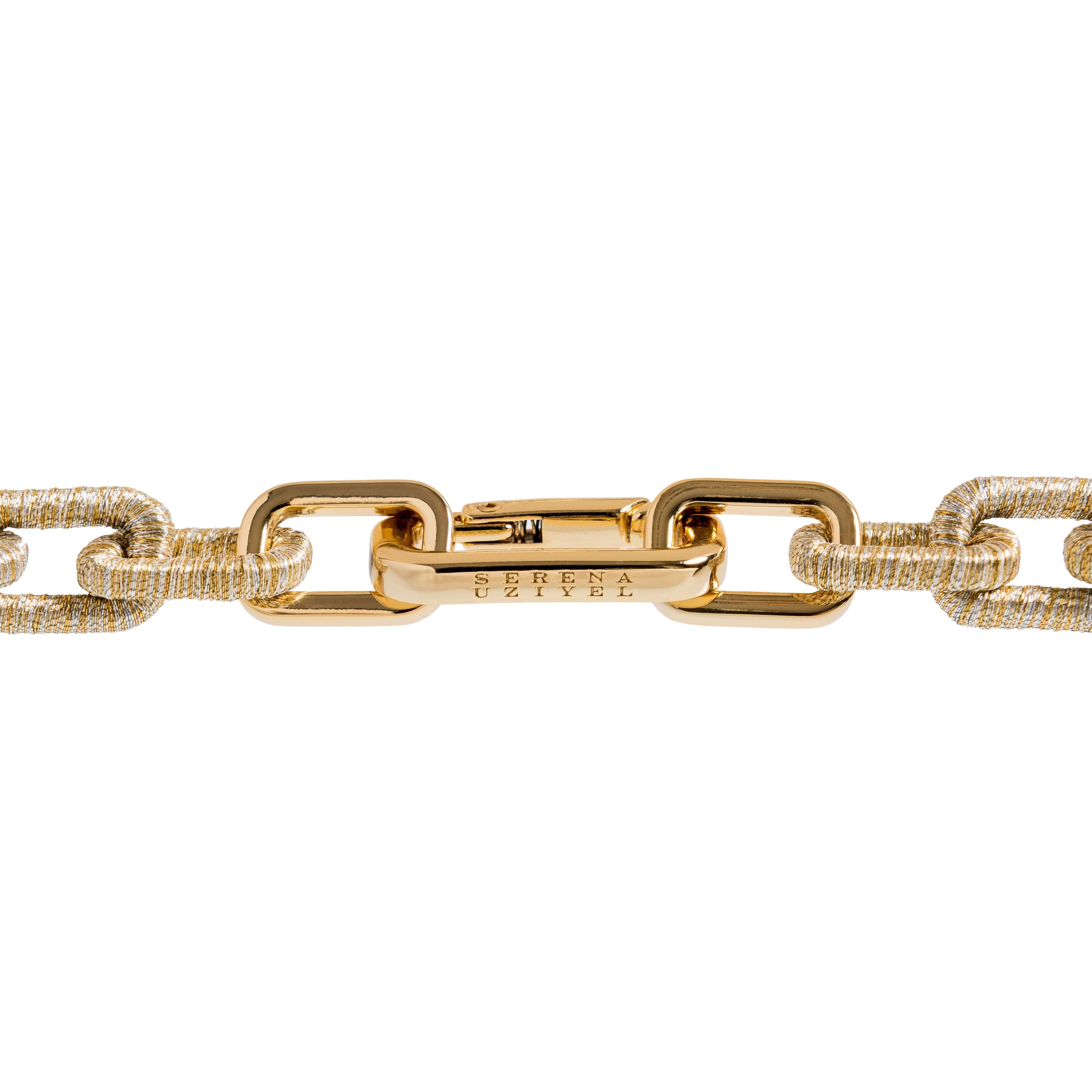 Catena Notte Bracelet in Gold and Silver featuring a stylish chain design with a secure clasp for elegance and durability.