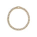 Catena Notte Necklace in gold and silver, featuring hand-wrapped metallic links for a sculptural elegance.