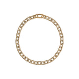 Catena Notte Necklace in gold and silver, featuring hand-wrapped metallic links for a sculptural elegance.
