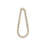 Catena Notte Necklace in gold and silver, handcrafted chain link design symbolizing unity and elegance.
