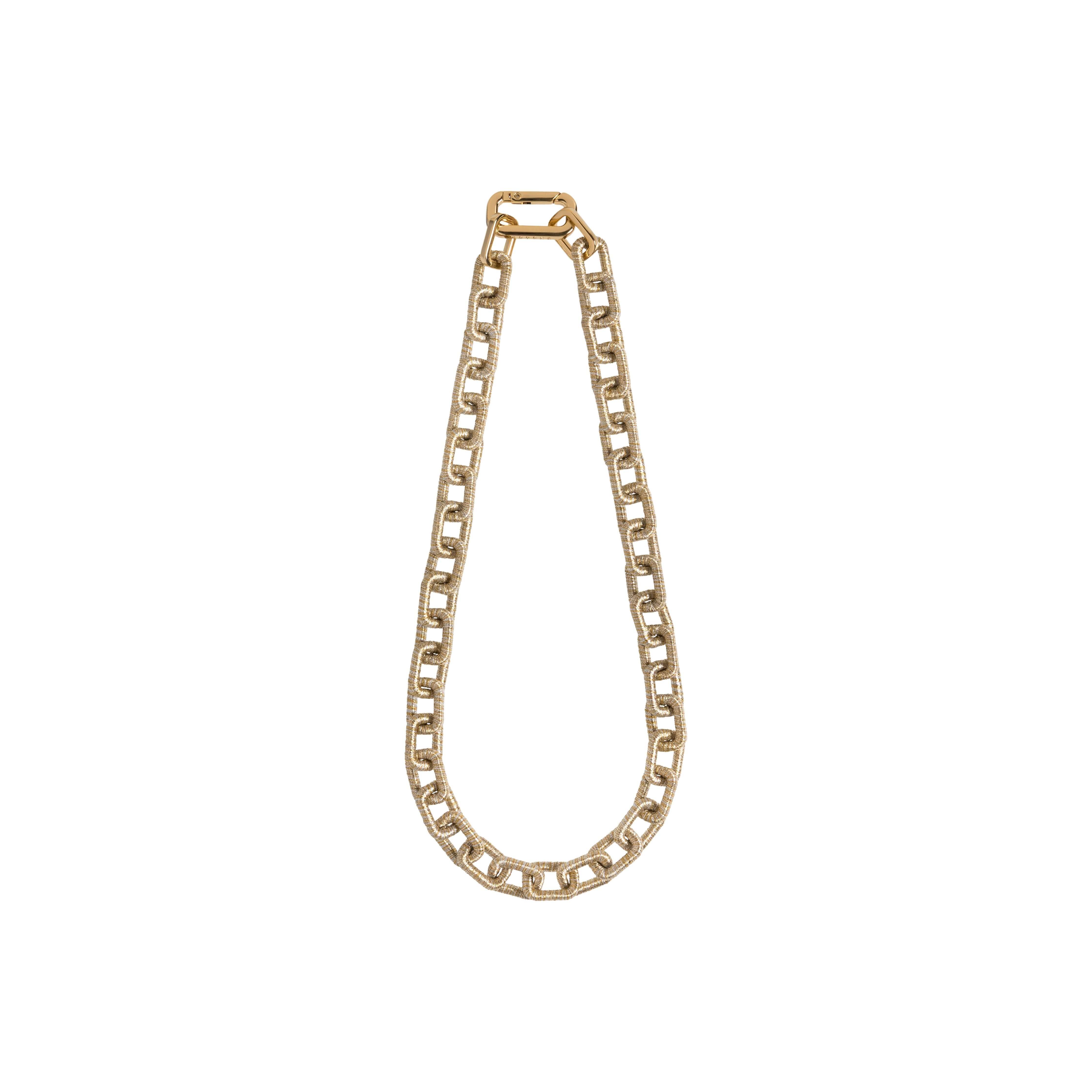 Catena Notte Necklace in gold and silver, handcrafted chain link design symbolizing unity and elegance.
