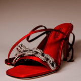 Catena Notte Glam Ankle Cross Sandal
