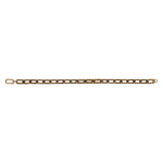 Catena rectangular necklace in antique gold, featuring an elegant chain design for a sophisticated look.
