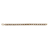 Catena rectangular necklace in antique gold, featuring an elegant chain design for a sophisticated look.