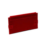 Catena Scarlet Envelope Clutch made of pure Italian velvet with a sleek rectangular design and top closure.