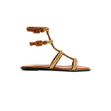 Darcia Camello Flat Gladiator Sandal