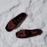 Fiocco Burgundy Flat Moccasin