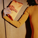 Alessa Tangerine Pouch Bag
