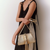 Alessa Gold & Silver Pouch Bag