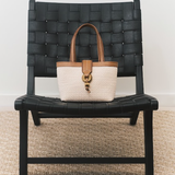 Boho Chic Off White Small Tote Bag
