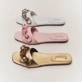 Catena Off-White Flat Sandal